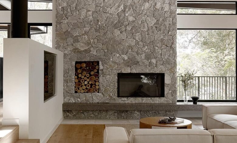 Transform Your Space with a Stunning Rock Veneer Fireplace